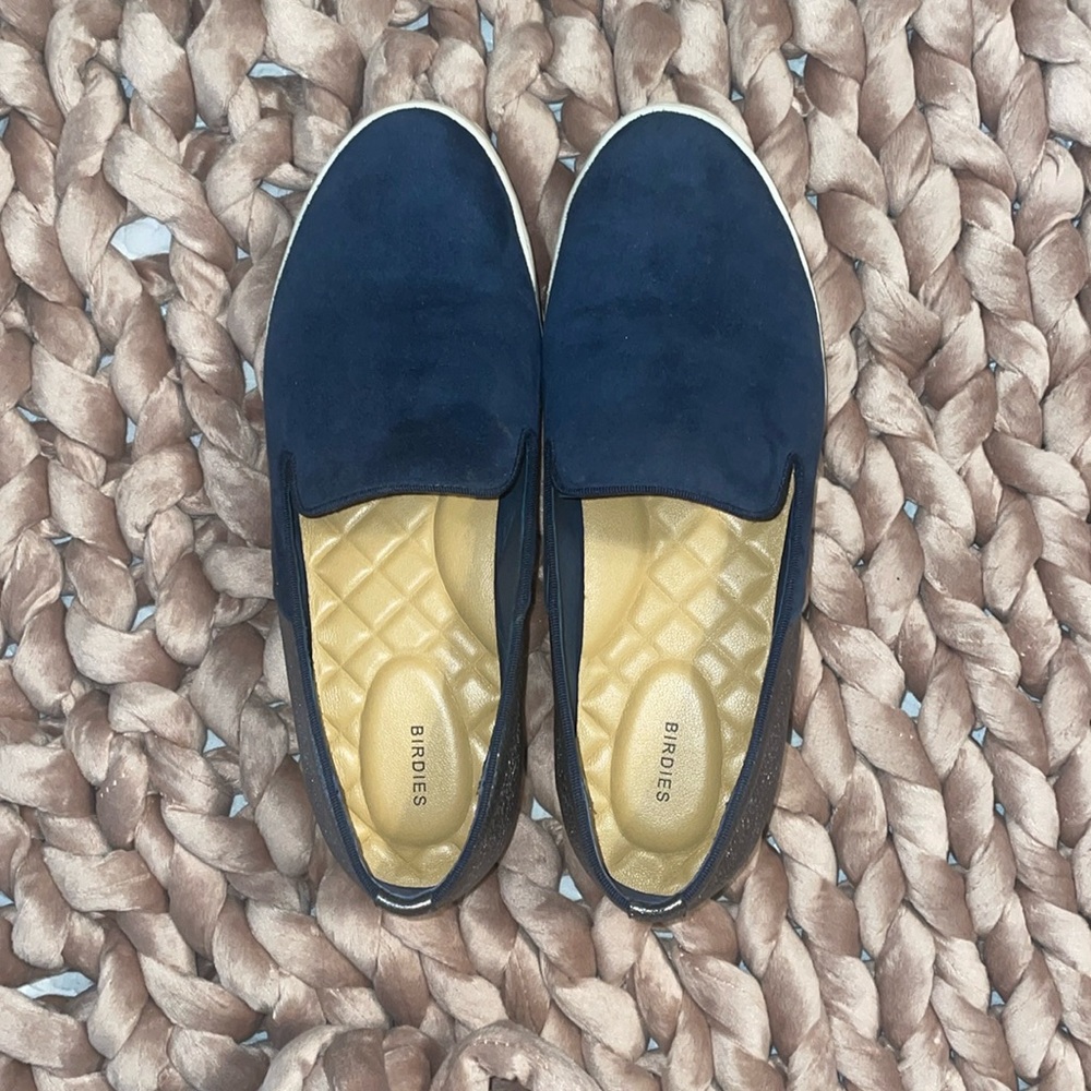 Birdies—The Swift Slip On Sneaker with Silver metallic detail